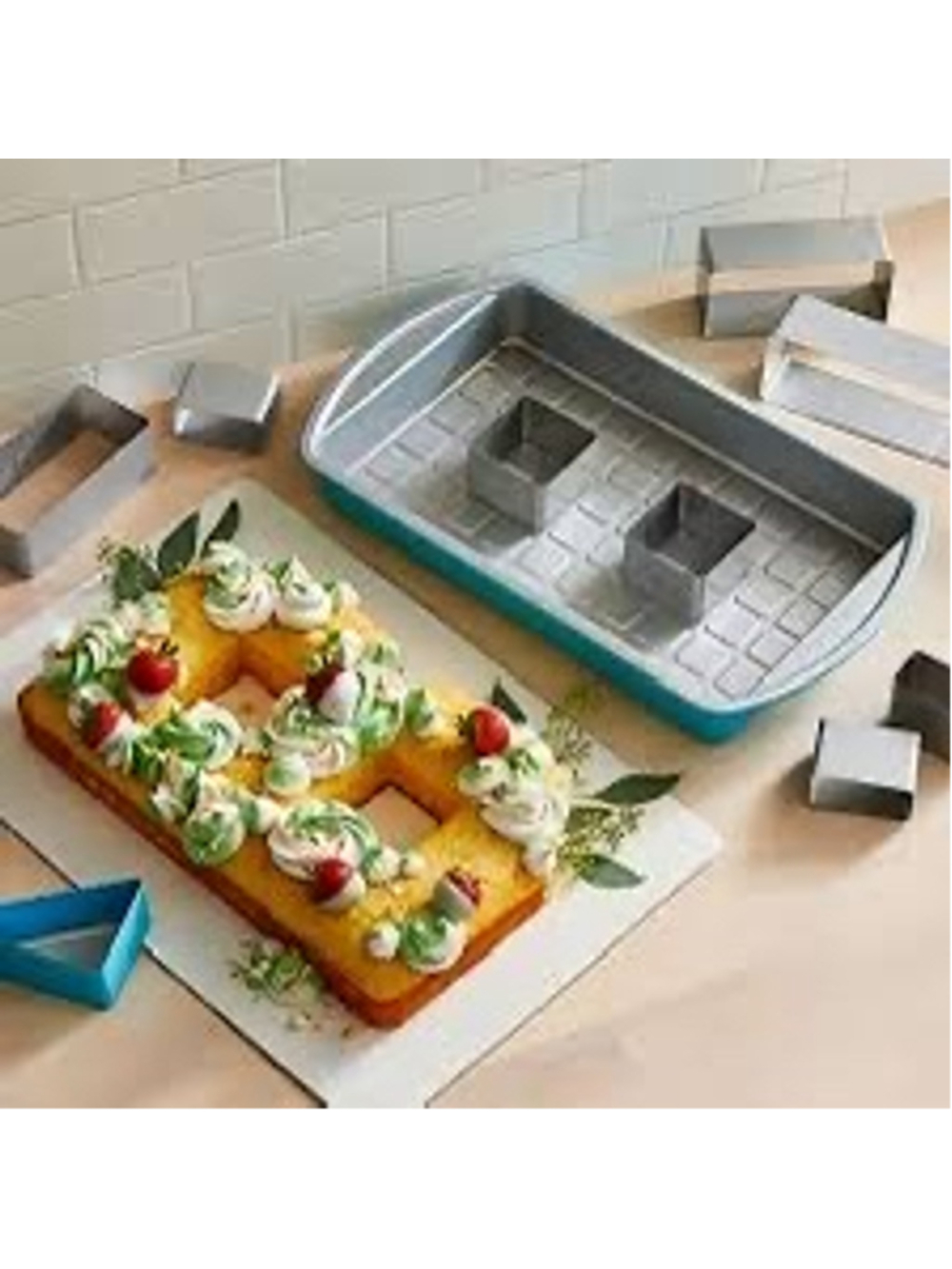 Pampered Chef Numbers and Letters Cake Pan Set